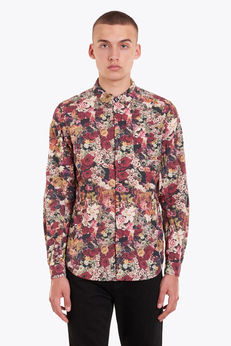 UNDERCOVER Red Flower Print Shirt 2017 Spring/Summer Jun Takahashi