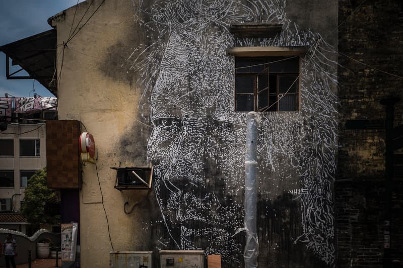 Vhils Debris Exhibition Macau Navy Yard No.1 Contemporary Art Center Exhibit Artwork Mural Portraits