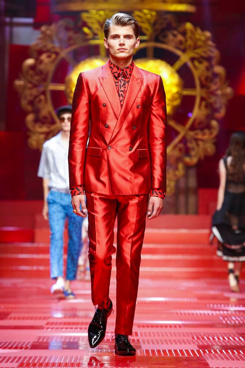 Dolce & Gabbana Spring Summer 2018 Collection Milan Fashion Week Men's