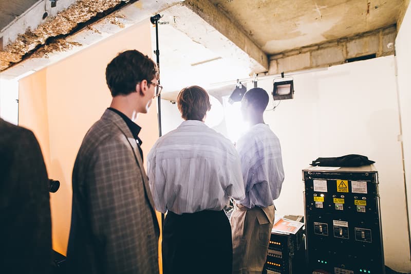 E. Tautz London Fashion Week Men's Backstage 2018 Spring Summer