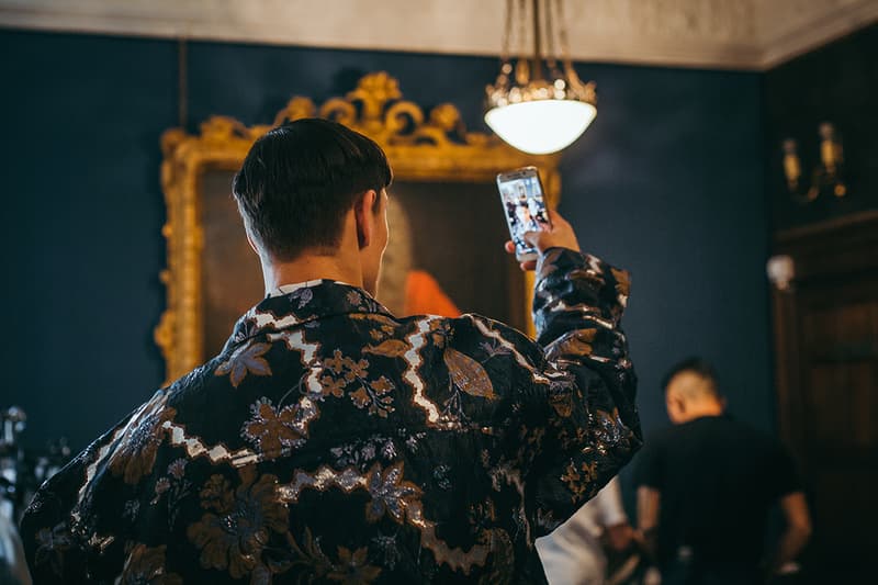 Edward Crutchley London Fashion Week Men's Backstage Images