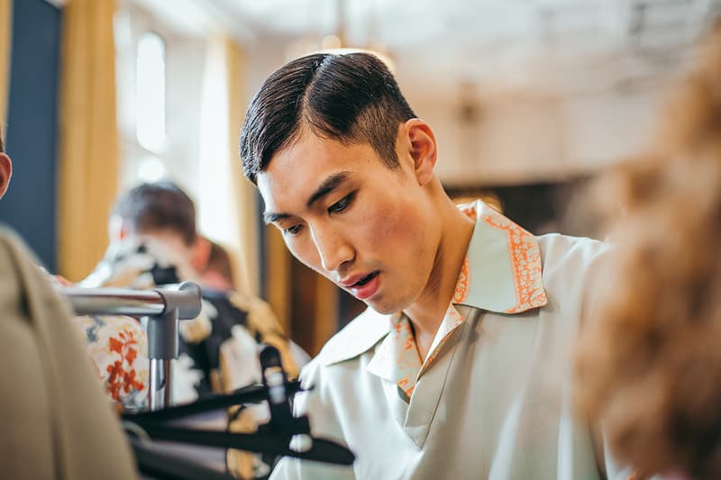 Edward Crutchley London Fashion Week Men's Backstage Images