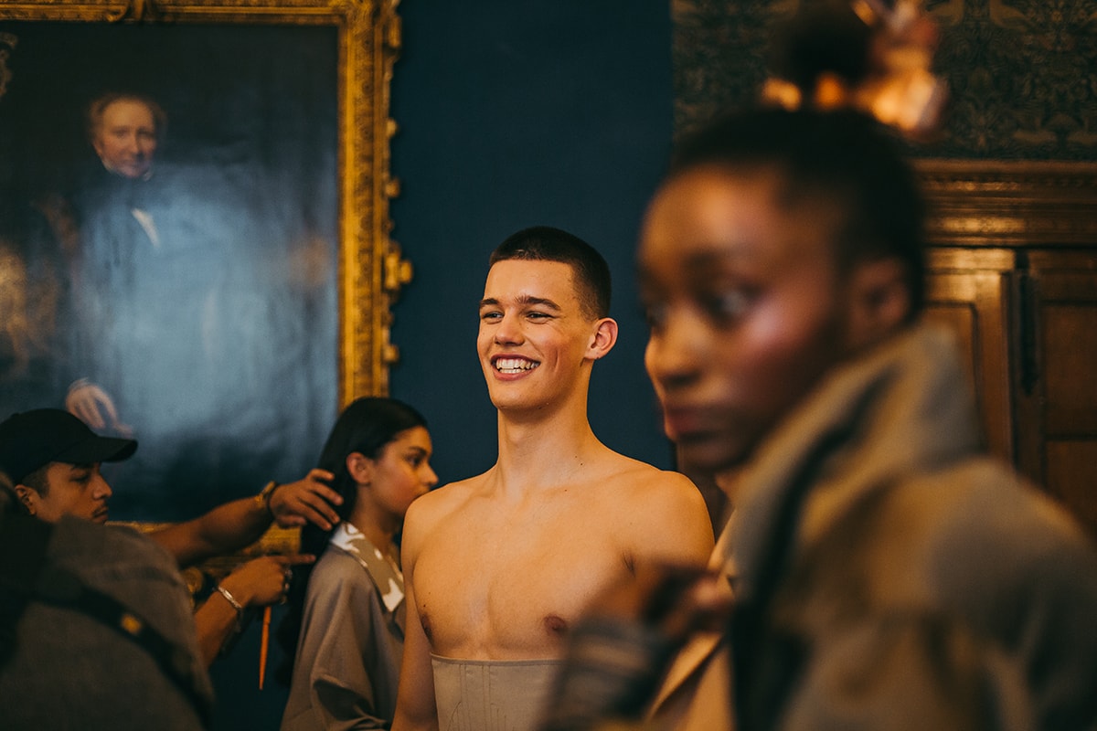 Edward Crutchley London Fashion Week Men's Backstage Images