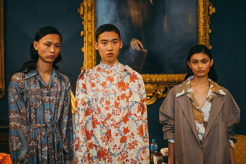 Edward Crutchley London Fashion Week Men's Backstage Images