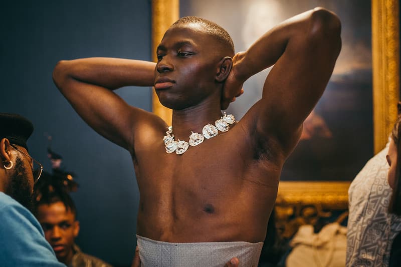 Edward Crutchley London Fashion Week Men's Backstage Images