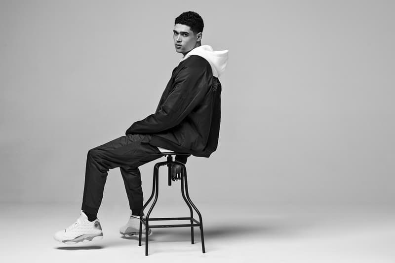 Jordan Brand 2017 Fall Collection Tech Fleece Hoodie Bomber Jacket Black White