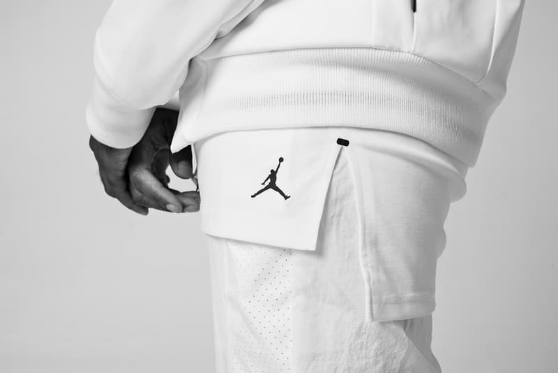 Jordan Brand 2017 Fall Collection Tech Fleece Hoodie Bomber Jacket Black White