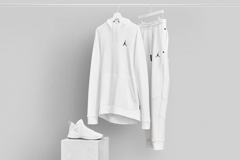Jordan Brand 2017 Fall Collection Tech Fleece Hoodie Bomber Jacket Black White