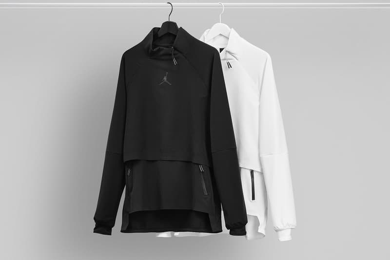 Jordan Brand 2017 Fall Collection Tech Fleece Hoodie Bomber Jacket Black White