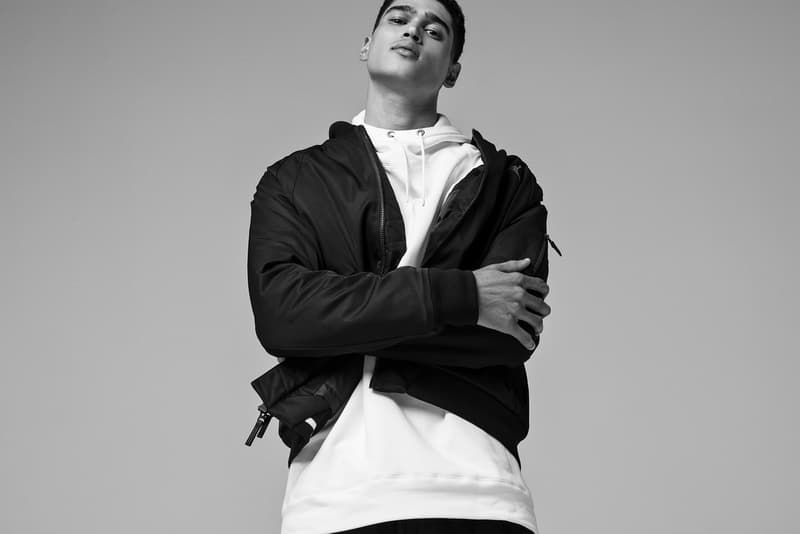 Jordan Brand 2017 Fall Collection Tech Fleece Hoodie Bomber Jacket Black White
