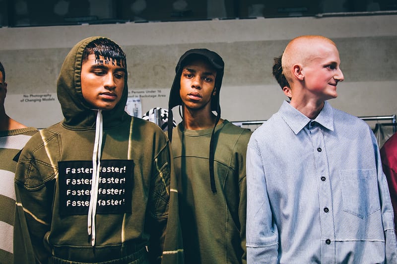 London Fashion Week Men's: Backstage at Liam Hodges 2018 Spring/Summer