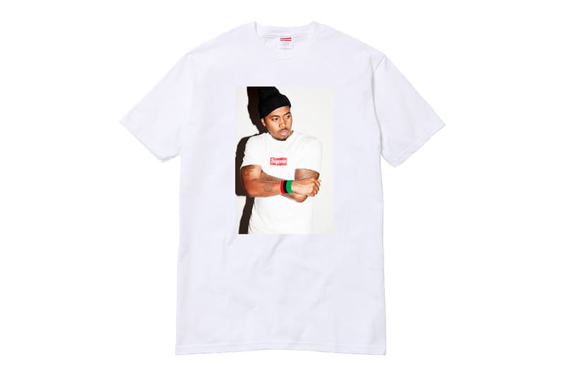 Nas Supreme Collaboration Tee Shirt Box Logo