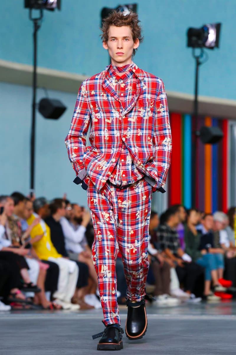 Sacai 2018 Spring/Summer Collection Paris Fashion Week Men's Runway Show ss18 pfw Chitose Abe Lawrence Weiner all in due course as in vector stasis