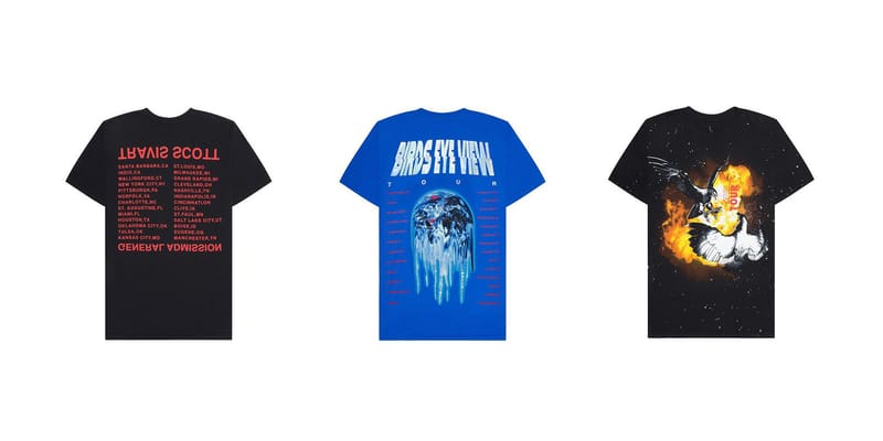 travis scott birds eye view tour merch