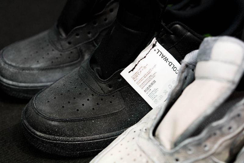 A COLD WALL Bespoke NikeLab Air Force 1 2018 Spring Summer