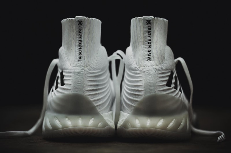 adidas Crazy Explosive 2017 Primeknit White Black Basketball