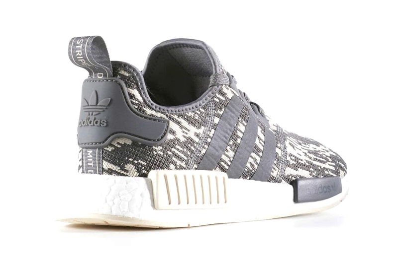 adidas NMD R1 Primeknit Glitch Camo Grey Linen