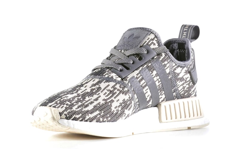 adidas NMD R1 Primeknit Glitch Camo Grey Linen