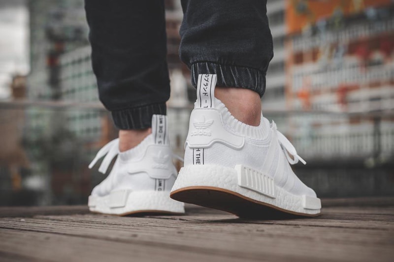 adidas NMD R1 Gum Pack Black White On Feet