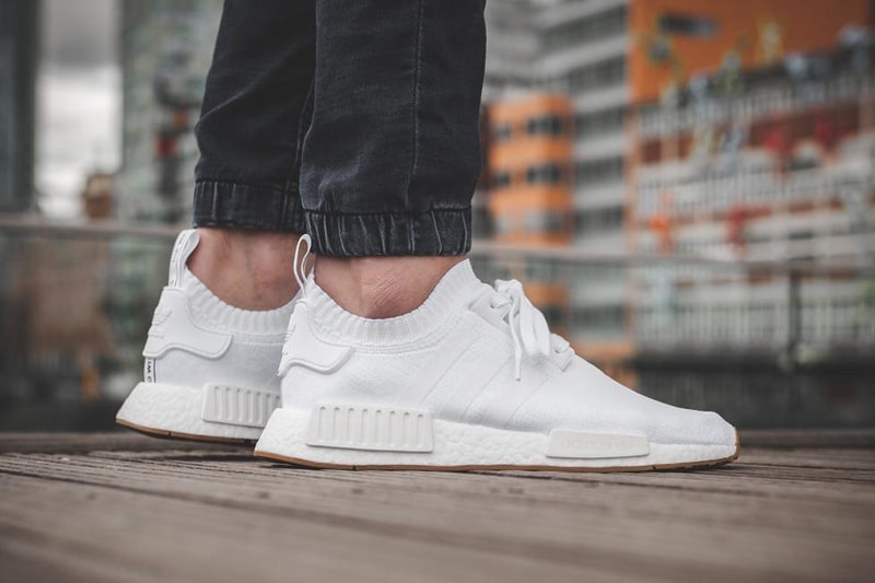 adidas NMD R1 Gum Pack Black White On Feet