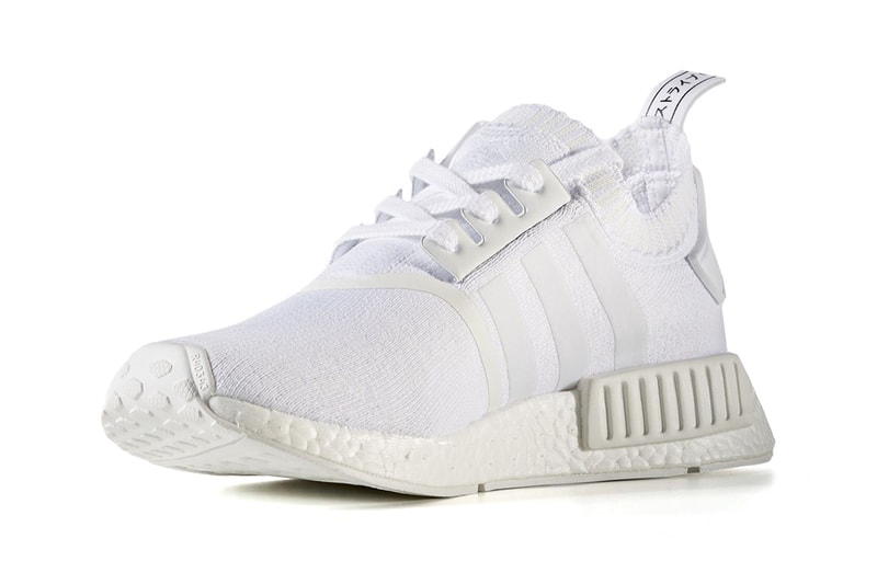 adidas NMD R1 Primeknit Triple White Black