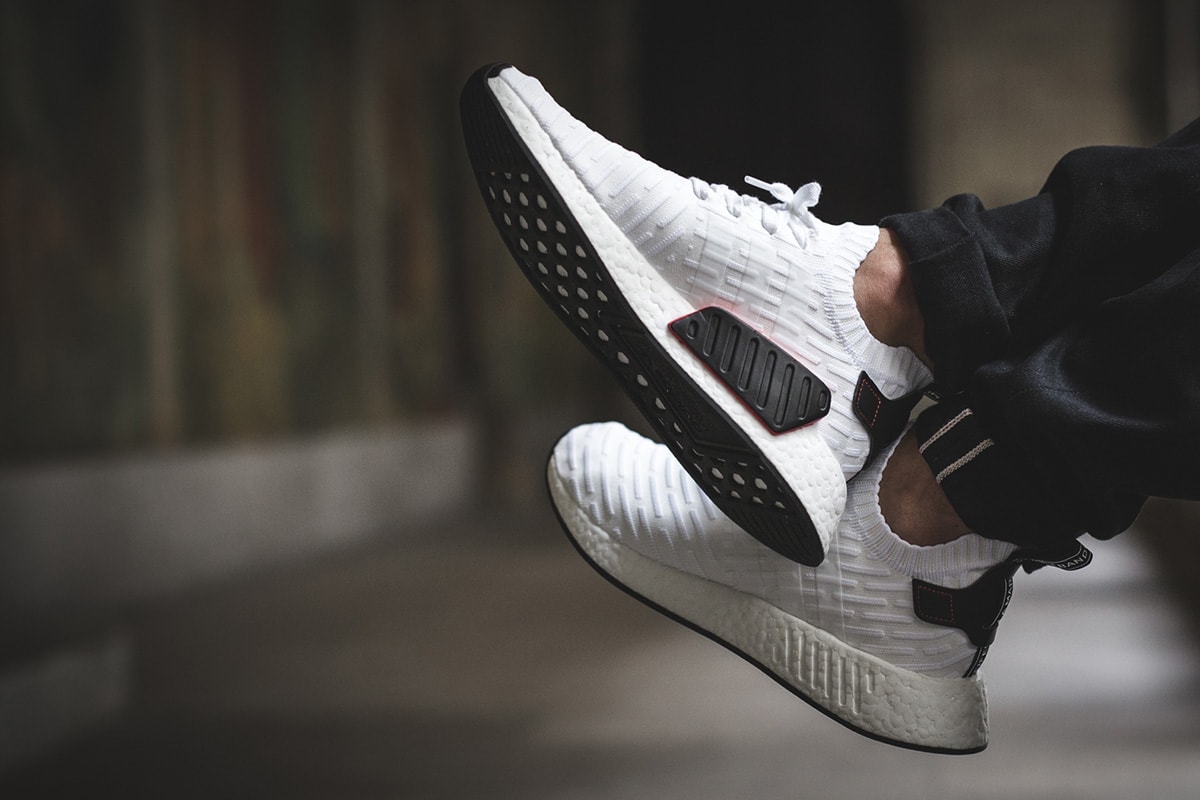 adidas NMD_R2 Footwear White/Core Black/Red