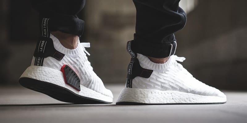 nmd r2 white core red