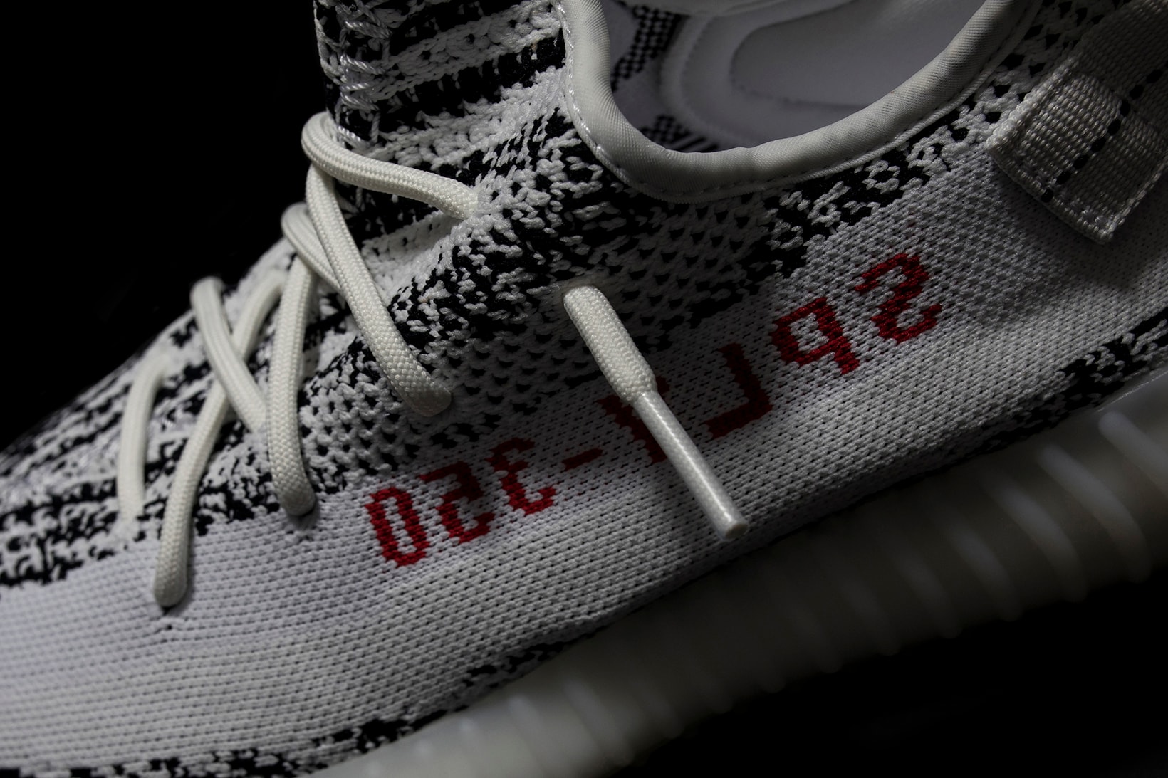 adidas Originals YEEZY BOOST 350 V2 Zebra Available at GOAT close up