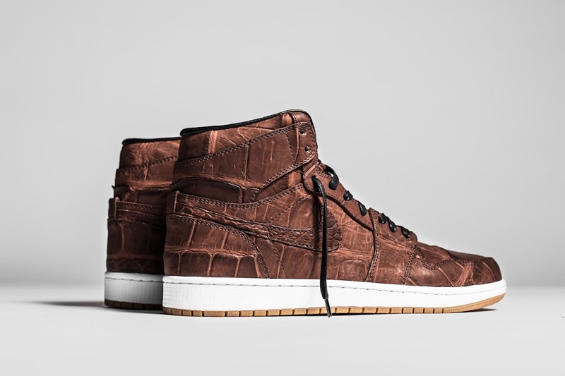 The Shoe Surgeon Custom Air Jordan 1 Vintage Crocodile Skin