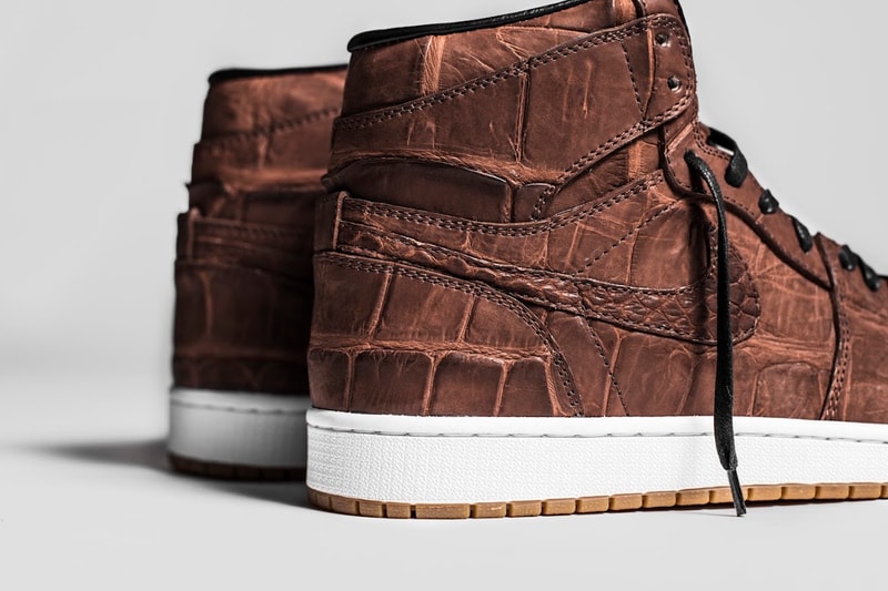 The Shoe Surgeon Custom Air Jordan 1 Vintage Crocodile Skin