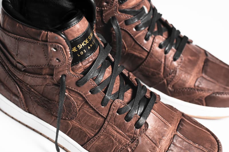 The Shoe Surgeon Custom Air Jordan 1 Vintage Crocodile Skin