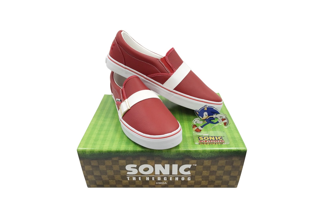 Anippon Sonic the Hedgehog Slip-On Sneakers Footwear Shoes Video Game Cartoon Characters Sega