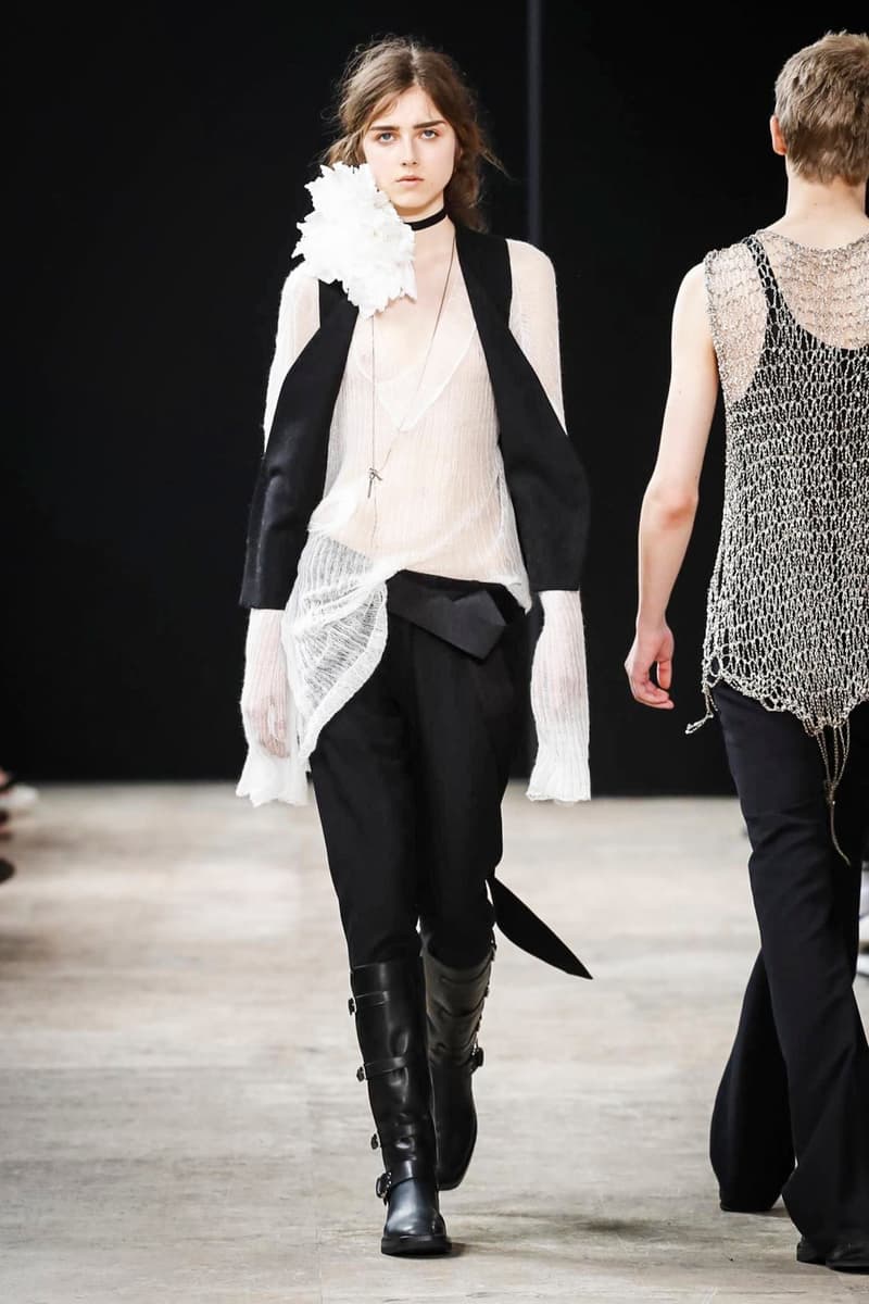 Ann Demeulemeester 2018 Spring/Summer Collection Paris Fashion Week Men's Runway Show