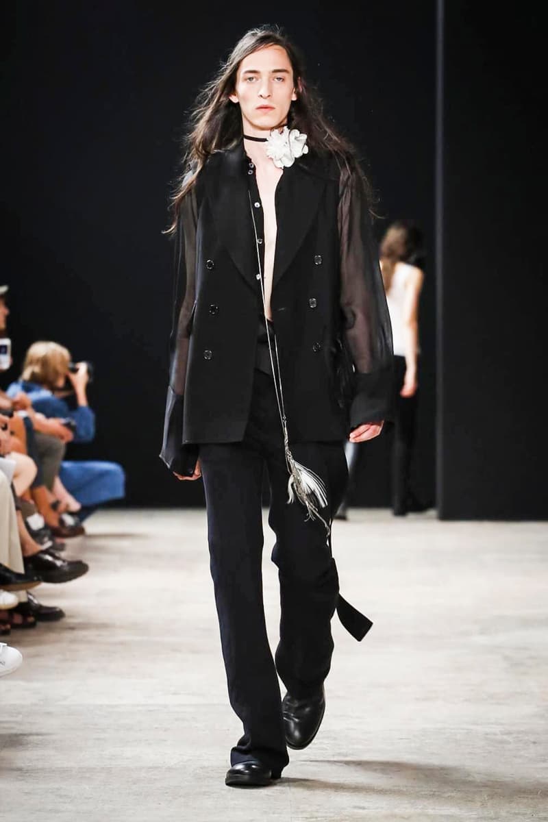 Ann Demeulemeester 2018 Spring/Summer Collection Paris Fashion Week Men's Runway Show