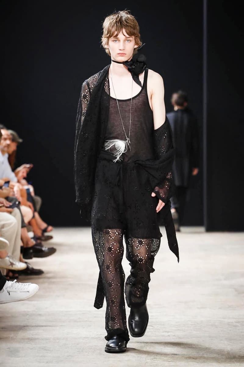 Ann Demeulemeester 2018 Spring/Summer Collection Paris Fashion Week Men's Runway Show