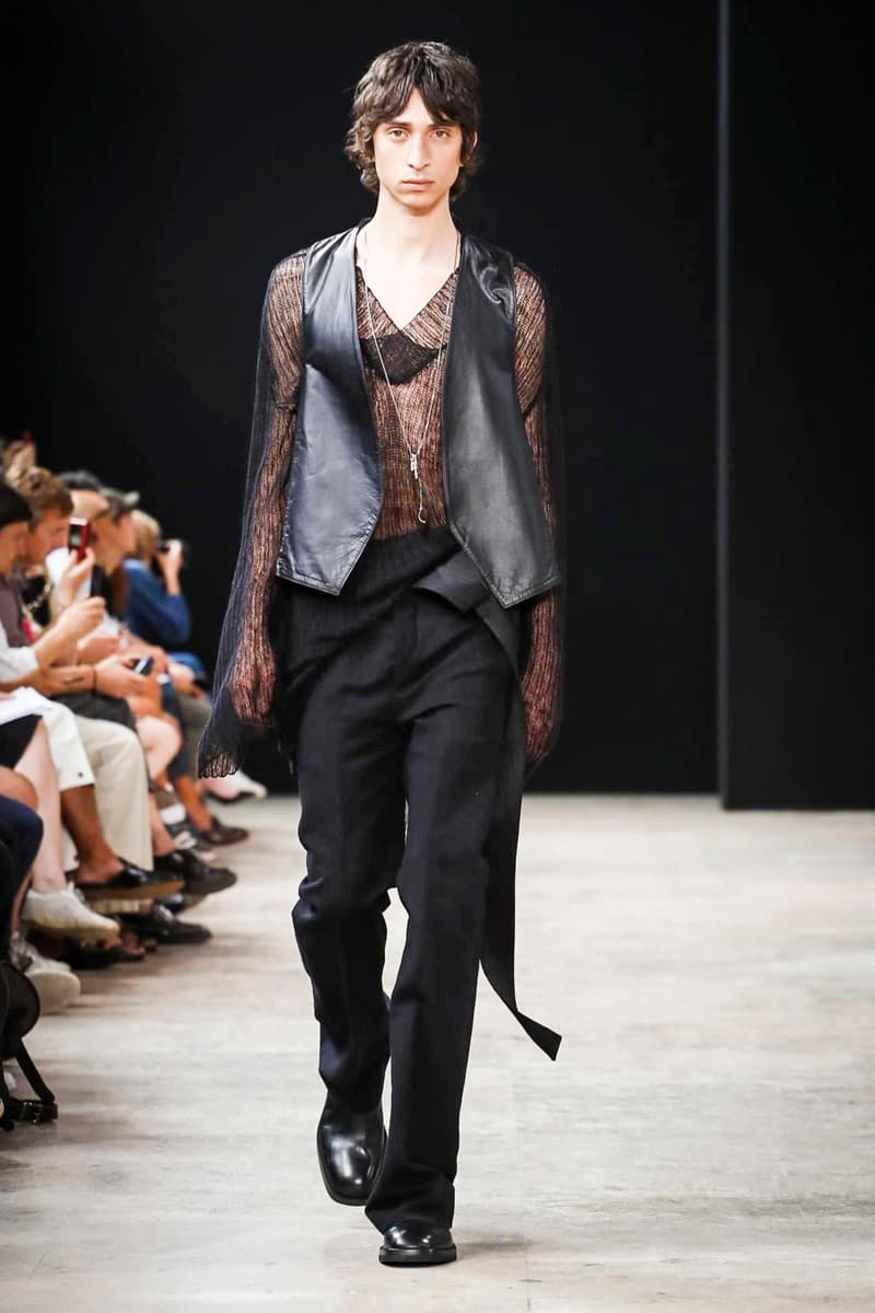 Ann Demeulemeester 2018 Spring/Summer Collection Paris Fashion Week Men's Runway Show