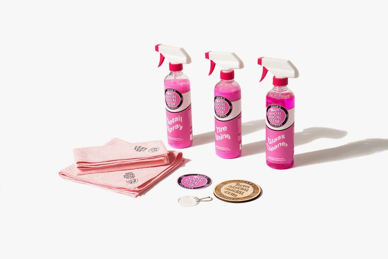 Anti Social Social Club Adams Polishes Car Cleaning Kit Detail Spray Tire Shine Glass Cleaner