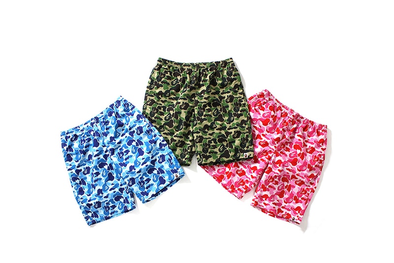 BAPE ABC Beach Pants Camo Print Shorts Bathing Ape