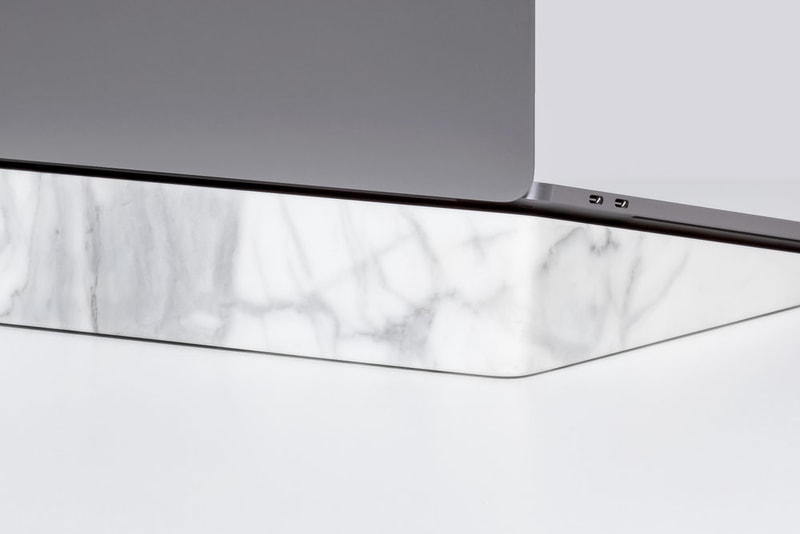 BLOCK Apple MacBook Pro Laptop Stand de Dolomieu Accessory White Marble