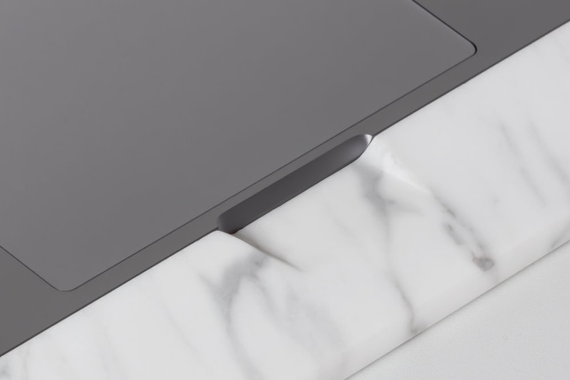 BLOCK Apple MacBook Pro Laptop Stand de Dolomieu Accessory White Marble