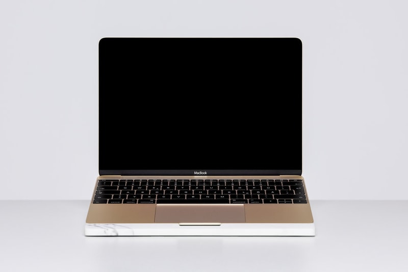 BLOCK Apple MacBook Pro Laptop Stand de Dolomieu Accessory White Marble