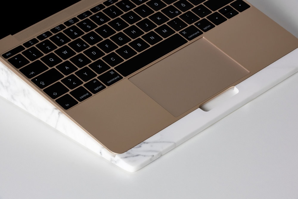 BLOCK Apple MacBook Pro Laptop Stand de Dolomieu Accessory White Marble