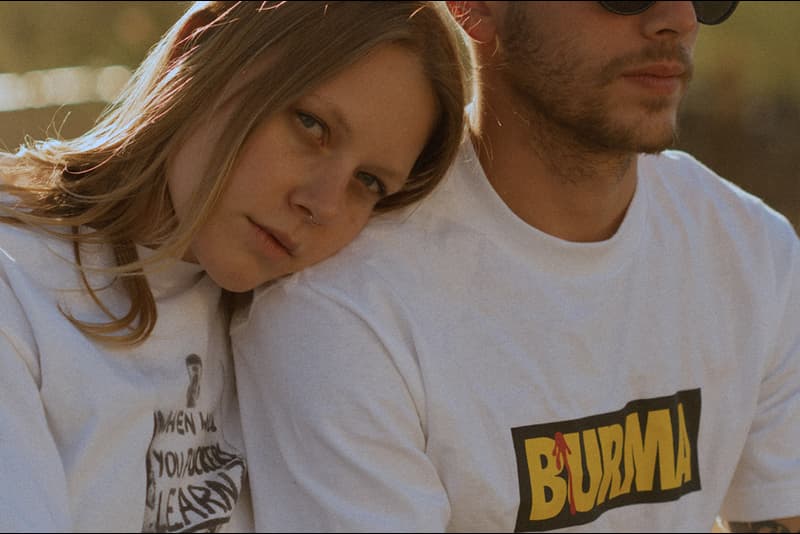 BURMA 2017 Spring/Summer Lookbook White T-Shirt Girl Gun Festival Summer