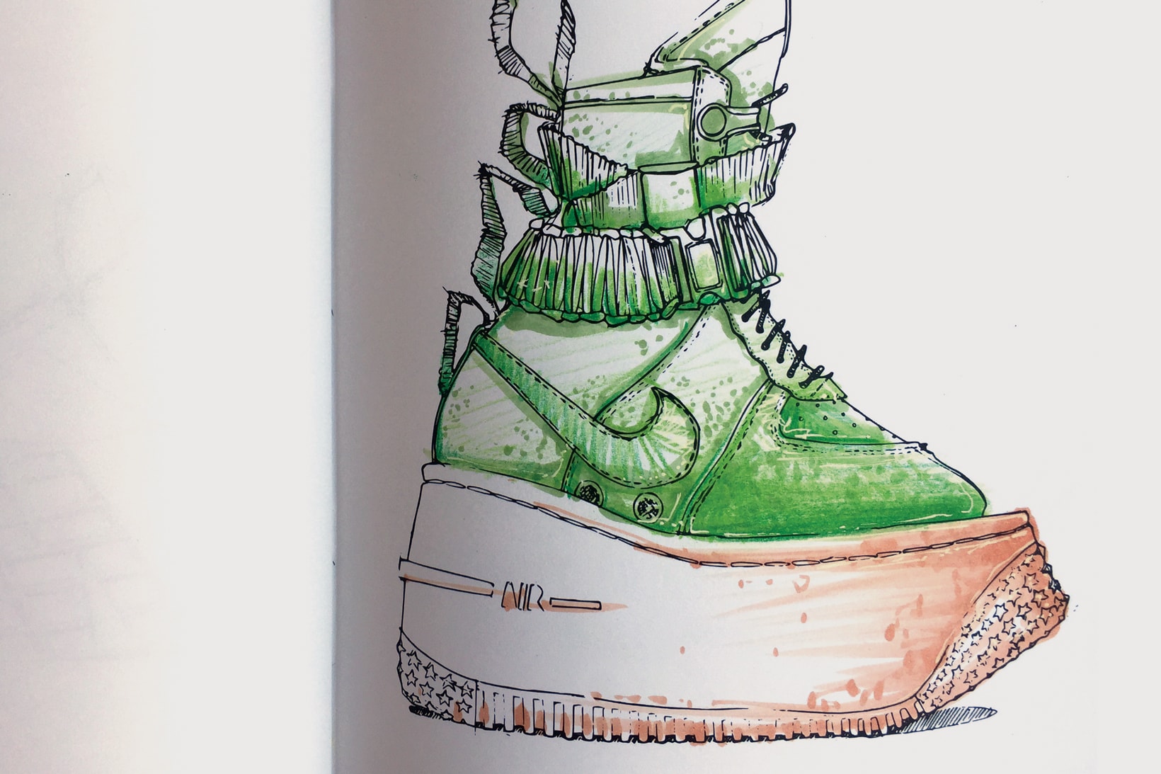 COLOR ME COOL Book 3 Men's Footwear Adult Coloring Book Design Crafts Art