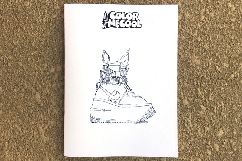 COLOR ME COOL Book 3 Men's Footwear Adult Coloring Book Design Crafts Art