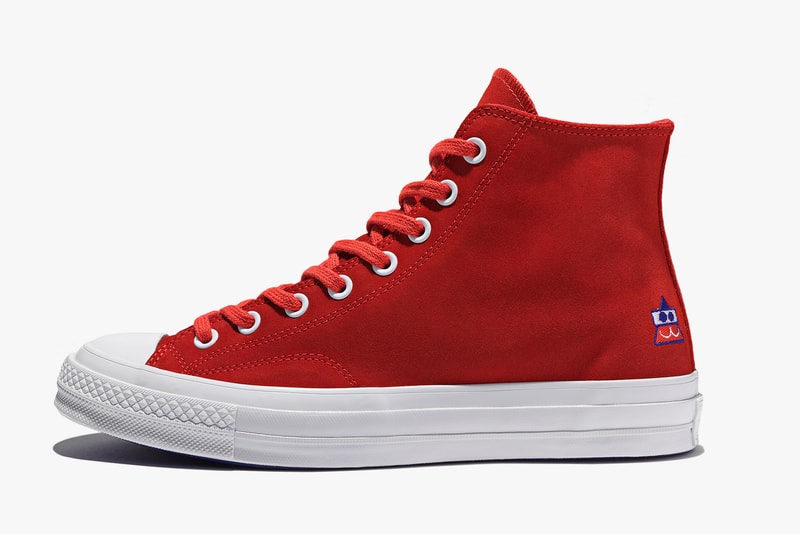 Converse x colette x Club 75 Triple C Collaboration red Chuck Taylor '70s side profile