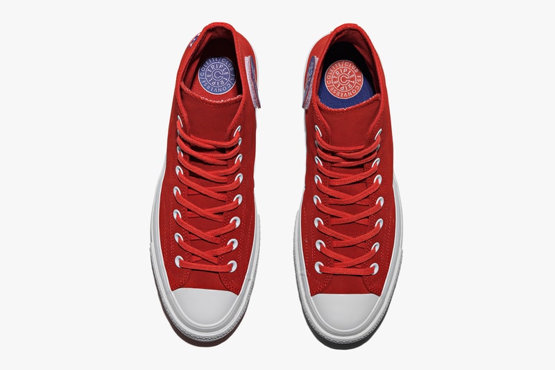 Converse x colette x Club 75 Triple C Collaboration red Chuck Taylor '70s overhead shot