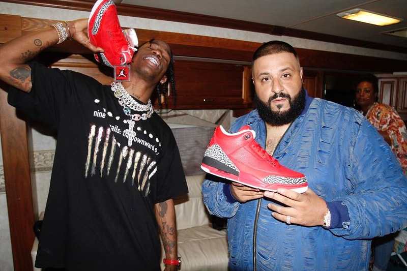 DJ Khaled Air Jordan 3 Grateful red black white
