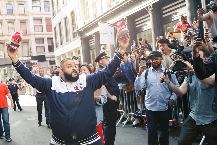 DJ Khaled Heads to Stadium Goods to Show off His Air Jordan 3 Collaboration