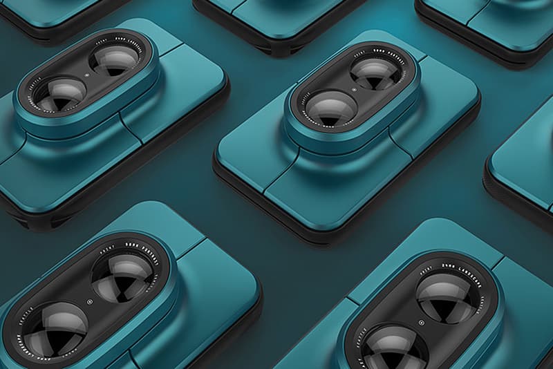 Dual Instant Camera Rotating Lens System Portrait Landscape Photography